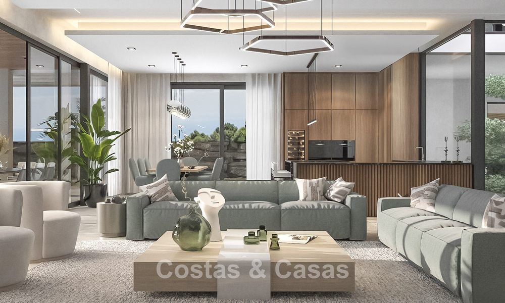 Villa design sophistiquée avec vue imprenable sur la mer à vendre à El Madroñal, Benahavis - Marbella 775266