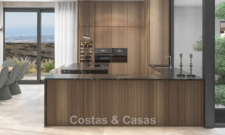 Villa design sophistiquée avec vue imprenable sur la mer à vendre à El Madroñal, Benahavis - Marbella 775268 