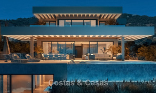 Villa design sophistiquée avec vue imprenable sur la mer à vendre à El Madroñal, Benahavis - Marbella 775272 
