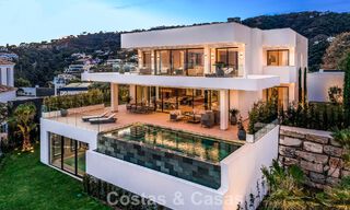 Villa design sophistiquée avec vue imprenable sur la mer à vendre à El Madroñal, Benahavis - Marbella 796825 