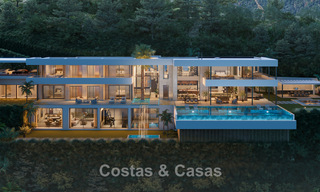 Impressionnante villa de nouvelle construction avec des vues à couper le souffle à vendre dans l'exclusif El Madroñal, Benahavis - Marbella 775276 