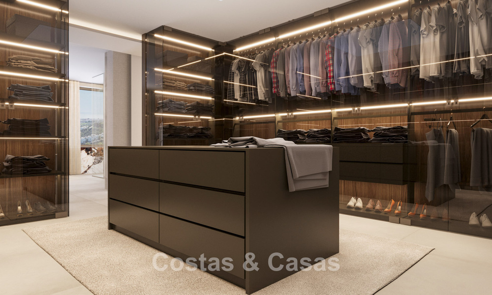 Impressionnante villa de nouvelle construction avec des vues à couper le souffle à vendre dans l'exclusif El Madroñal, Benahavis - Marbella 775280