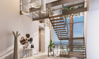 Impressionnante villa de nouvelle construction avec des vues à couper le souffle à vendre dans l'exclusif El Madroñal, Benahavis - Marbella 775284 