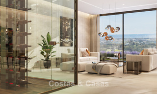 Impressionnante villa de nouvelle construction avec des vues à couper le souffle à vendre dans l'exclusif El Madroñal, Benahavis - Marbella 775292 
