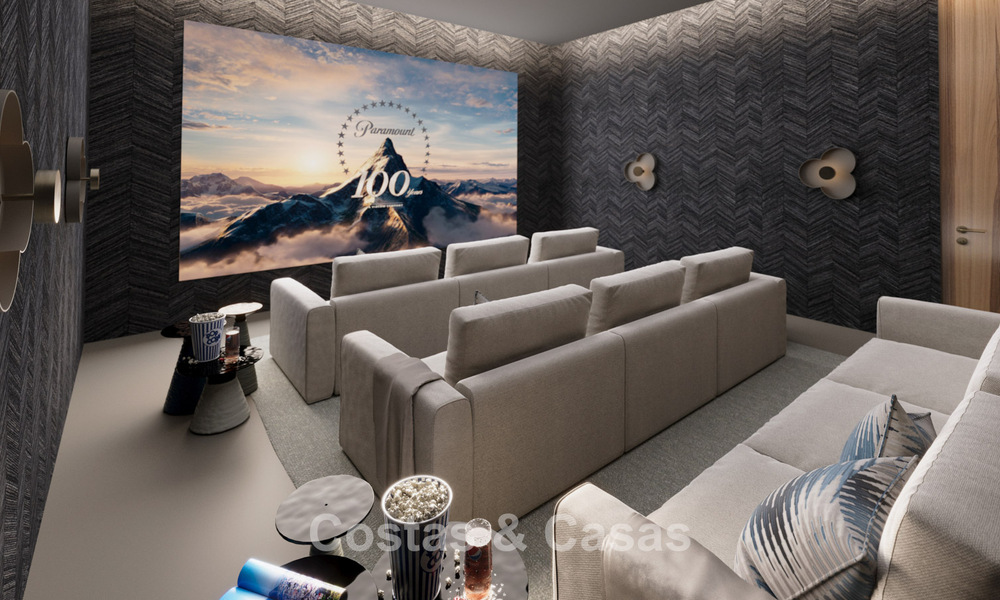 Impressionnante villa de nouvelle construction avec des vues à couper le souffle à vendre dans l'exclusif El Madroñal, Benahavis - Marbella 775294