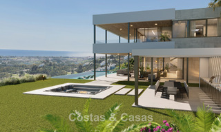 Impressionnante villa de nouvelle construction avec des vues à couper le souffle à vendre dans l'exclusif El Madroñal, Benahavis - Marbella 775296 