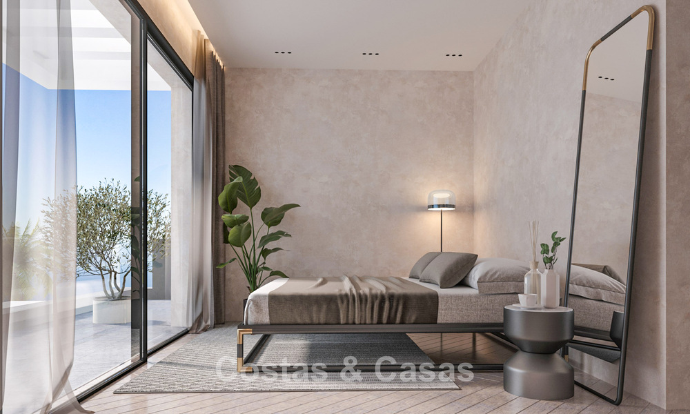 Nouveau sur le marché. Appartements de charme élégants à vendre à distance de marche de la plage à l'ouest d'Estepona 775429