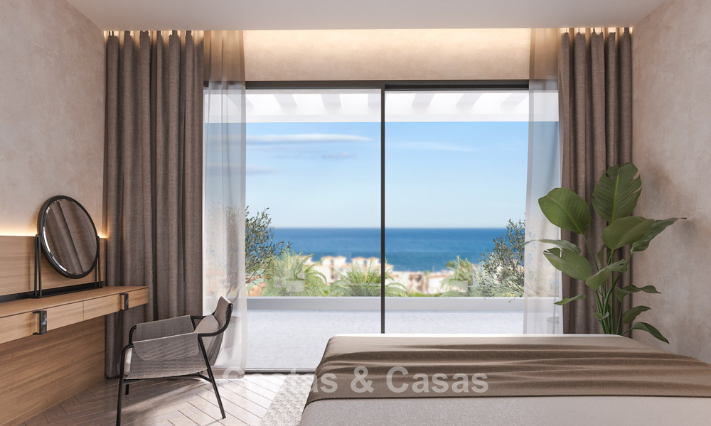 Nouveau sur le marché. Appartements de charme élégants à vendre à distance de marche de la plage à l'ouest d'Estepona 775432