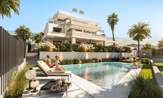 Nouveau sur le marché. Appartements de charme élégants à vendre à distance de marche de la plage à l'ouest d'Estepona 775436 