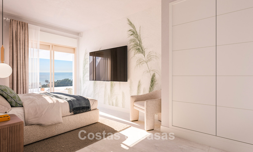 Appartements modernes de nouvelle construction à vendre à proximité de la plage et avec vue sur la mer à Estepona Ouest 775327