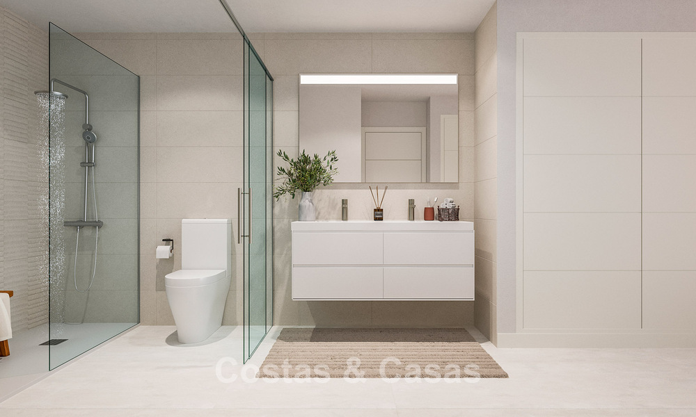 Appartements modernes de nouvelle construction à vendre à proximité de la plage et avec vue sur la mer à Estepona Ouest 775329