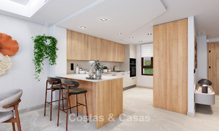 Maisons de ville neuves de 3 chambres à vendre dans un prestigieux complexe de golf à Mijas, Costa del Sol 775391 