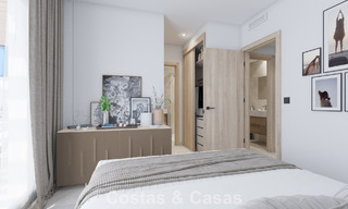 Maisons de ville neuves de 3 chambres à vendre dans un prestigieux complexe de golf à Mijas, Costa del Sol 775392 