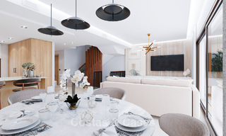 Maisons de ville neuves de 3 chambres à vendre dans un prestigieux complexe de golf à Mijas, Costa del Sol 775393 