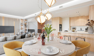Maisons de ville neuves de 3 chambres à vendre dans un prestigieux complexe de golf à Mijas, Costa del Sol 775396 