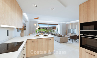 Maisons de ville neuves de 3 chambres à vendre dans un prestigieux complexe de golf à Mijas, Costa del Sol 775398 