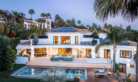 Villa méditerranéenne moderne aux influences contemporaines à vendre sur le Golden Mile de Marbella 775637