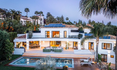 Villa méditerranéenne moderne aux influences contemporaines à vendre sur le Golden Mile de Marbella 775637