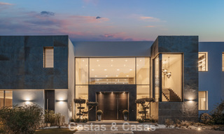 Villa de luxe moderniste avec vue sur la mer à vendre dans le quartier exclusif et sécurisé d'El Madroñal, Marbella - Benahavis 775930 