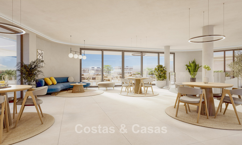 Nouveaux appartements durables avec vue sur la mer à vendre près de la plage à West Estepona. 775821