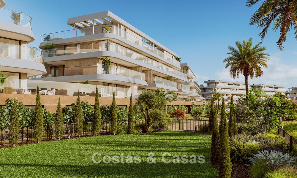 Nouveaux appartements durables avec vue sur la mer à vendre près de la plage à West Estepona. 775826