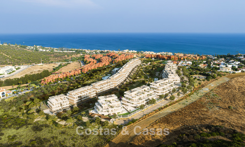 Nouveaux appartements durables avec vue sur la mer à vendre près de la plage à West Estepona. 775836