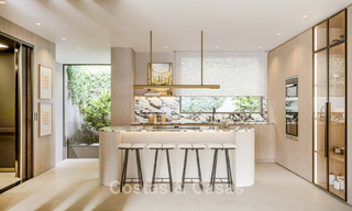Nouveaux appartements spacieux avec vue sur le golf et la mer dans un style architectural avant-gardiste à vendre à l'est de Marbella 776195 