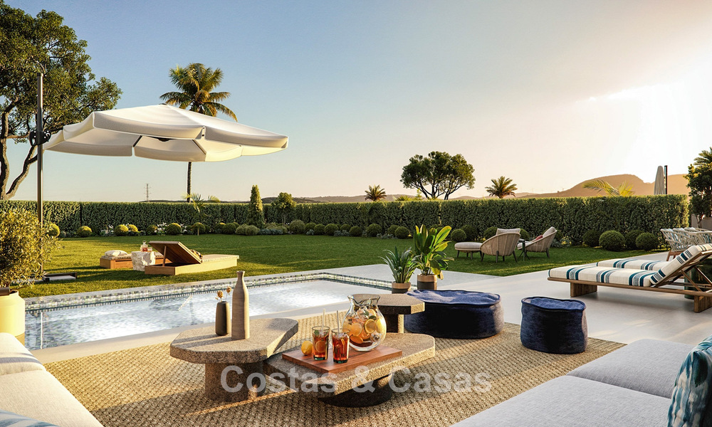 Appartements élégants sur plan à vendre à quelques pas d'un lagon artificiel sur la Costa del Sol 776169