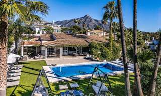 Villa de luxe prête à emménager avec un style méditerranéen moderne à vendre dans la vallée du golf de Nueva Andalucia, Marbella 776266 