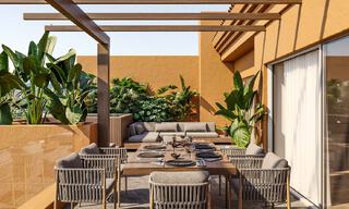 Penthouse en duplex rénové à vendre, à distance de marche des commodités dans la vallée du golf de Nueva Andalucia, Marbella 776313 