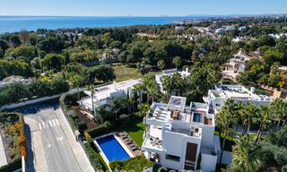 Villa de luxe contemporaine à vendre, dans un quartier résidentiel exclusif et fermé sur le prestigieux Golden Mile de Marbella 776683 