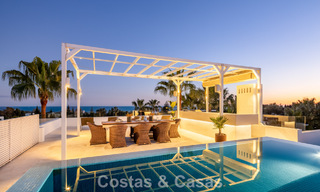 Villa de luxe contemporaine à vendre, dans un quartier résidentiel exclusif et fermé sur le prestigieux Golden Mile de Marbella 776687 