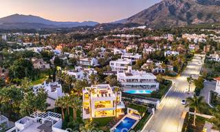Villa de luxe contemporaine à vendre, dans un quartier résidentiel exclusif et fermé sur le prestigieux Golden Mile de Marbella 776688 