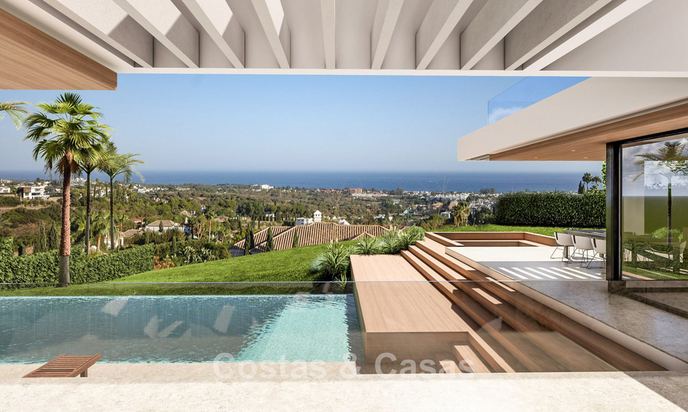 Villa de luxe moderne avec vue magnifique sur le golf et la mer à vendre dans un complexe de golf 5 étoiles à Marbella - Benahavis 776708