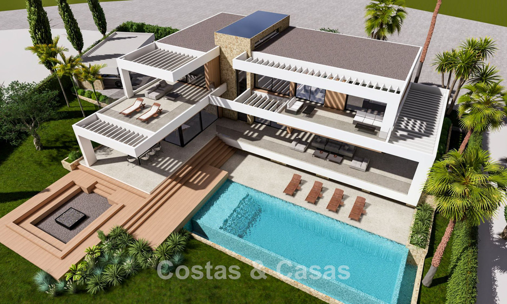 Villa de luxe moderne avec vue magnifique sur le golf et la mer à vendre dans un complexe de golf 5 étoiles à Marbella - Benahavis 776710