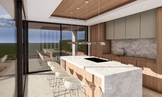 Villa de luxe moderne avec vue magnifique sur le golf et la mer à vendre dans un complexe de golf 5 étoiles à Marbella - Benahavis 776712 