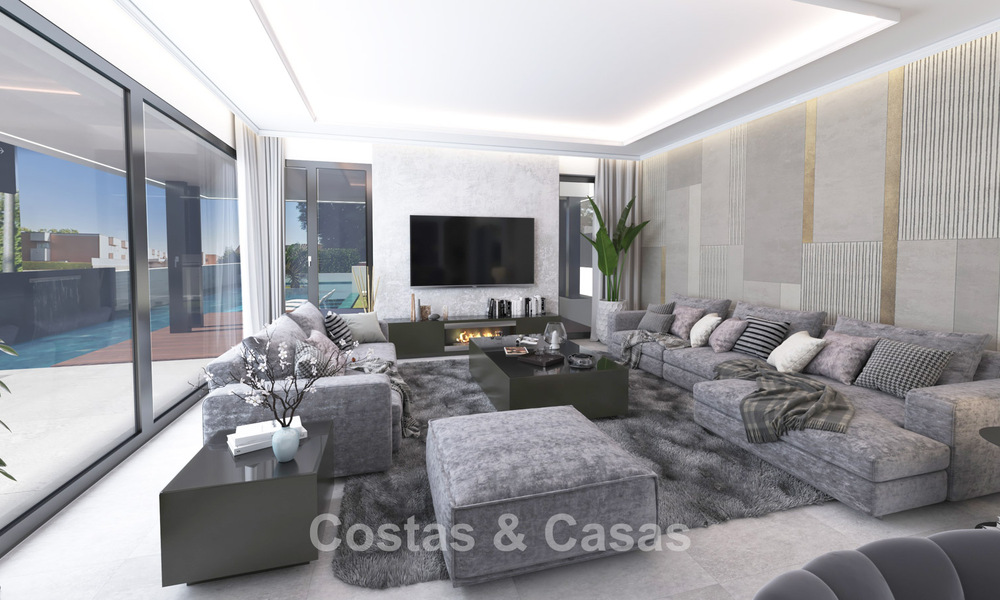 Projet avec villa de luxe design, à vendre dans l'un des quartiers les plus recherchés de Fuengirola, Costa del Sol 776736