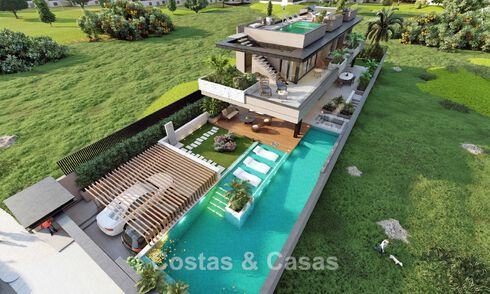 Projet avec villa de luxe design, à vendre dans l'un des quartiers les plus recherchés de Fuengirola, Costa del Sol 776756