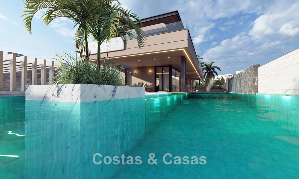 Projet avec villa de luxe design, à vendre dans l'un des quartiers les plus recherchés de Fuengirola, Costa del Sol 776757