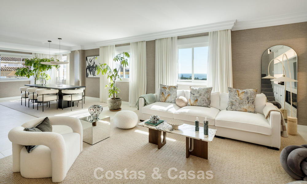 Penthouse en duplex prêt à emménager à vendre dans une urbanisation sécurisée 24h sur le Golden Mile de Marbella 777108