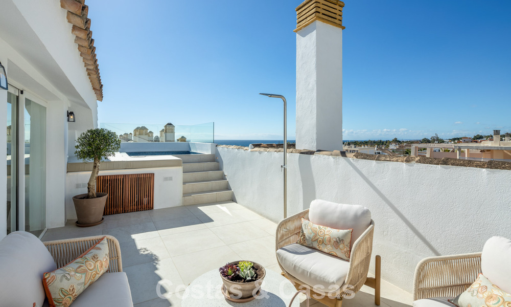 Penthouse en duplex prêt à emménager à vendre dans une urbanisation sécurisée 24h sur le Golden Mile de Marbella 777123