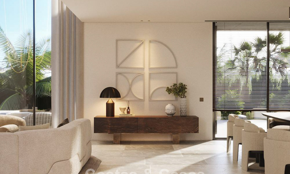 Terrain à bâtir avec projet de villa avancé à vendre à proximité de toutes les commodités sur le célèbre Golden Mile de Marbella 777100