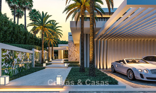 Terrain à bâtir + projet de construction innovant à vendre dans la vallée du golf de Nueva Andalucia, Marbella 777427 