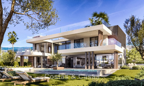 Villa de luxe sur plan au design moderne à vendre dans un complexe de golf cinq étoiles à Marbella - Benahavis 777418