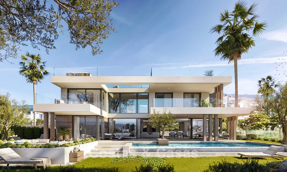 Villa de luxe sur plan au design moderne à vendre dans un complexe de golf cinq étoiles à Marbella - Benahavis 777419