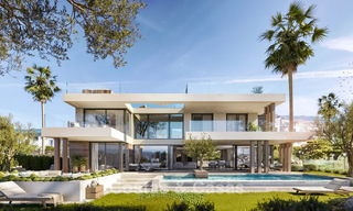 Villa de luxe sur plan au design moderne à vendre dans un complexe de golf cinq étoiles à Marbella - Benahavis 777419 