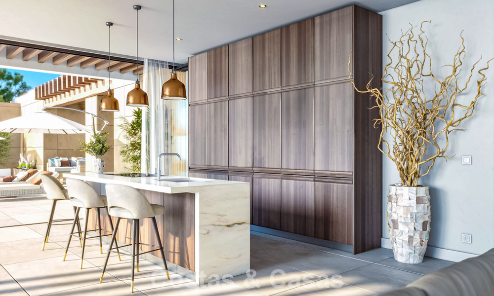 Villa de luxe sur plan au design moderne à vendre dans un complexe de golf cinq étoiles à Marbella - Benahavis 777420