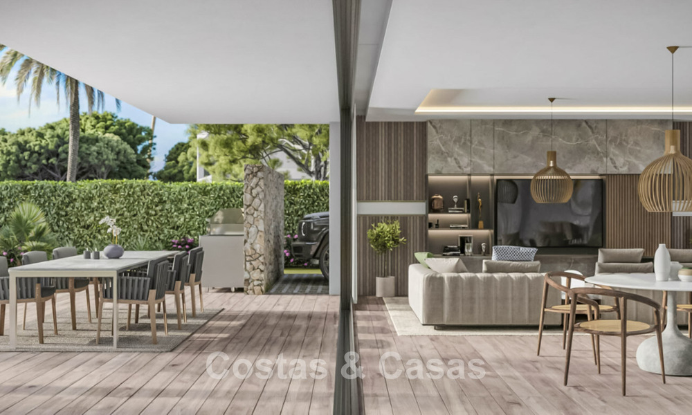 Villa de luxe sur plan au design moderne à vendre dans un complexe de golf cinq étoiles à Marbella - Benahavis 777421