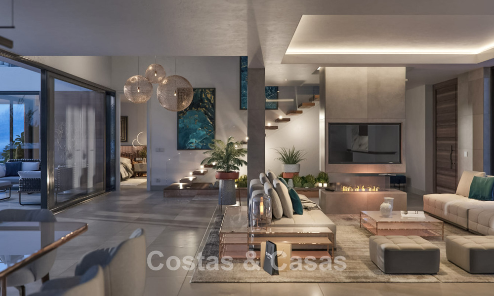 Villa de luxe sur plan au design moderne à vendre dans un complexe de golf cinq étoiles à Marbella - Benahavis 777422