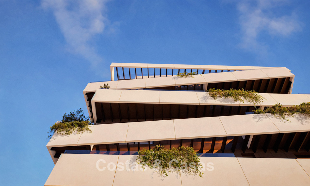 6 luxueux penthouses en duplex avec vue sur la mer à vendre directement sur la promenade de la plage du centre de Malaga 777519